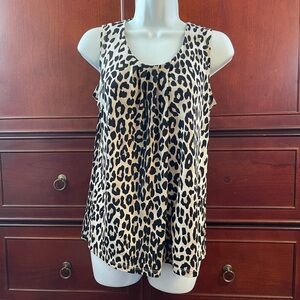 Anne Klein animal print blouse